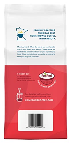 Cameron's Coffee Roasted Ground Coffee Bag, Flavored, Decaf Highlander Grog, 10 Ounce