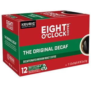 Eight O'Clock Cofee Original Decaf, Keurig Single Serve K-Cup Pods, 72 Count (6 Packs of 12)