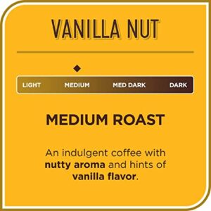 Don Francisco's Vanilla Nut Flavored Medium Roast Coffee Pods - 24 Count - Recyclable Single-Serve Coffee Pods, Compatible with your K- Cup Keurig Coffee Maker