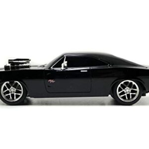 Jada Toys - Fast and Furious 7.5 Inch Remote Control 1970 Dodge Charger , Black