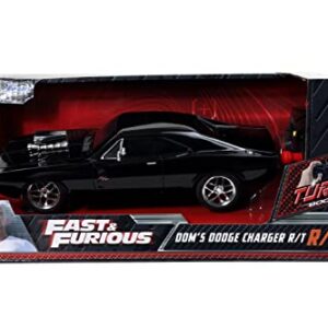 Jada Toys - Fast and Furious 7.5 Inch Remote Control 1970 Dodge Charger , Black