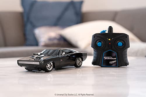 Jada Toys - Fast and Furious 7.5 Inch Remote Control 1970 Dodge Charger , Black