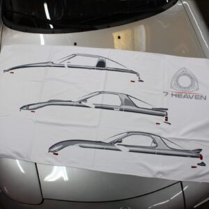 Rotary13B1 7Heaven RX-7 FB FC FD on White Beach Towel