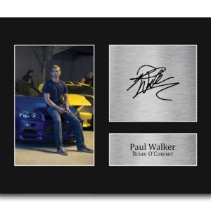 HWC Trading Paul Walker Fast And Furious Gifts USL Printed Signed Autograph Picture for Movie Memorabilia Fans - US Letter Size