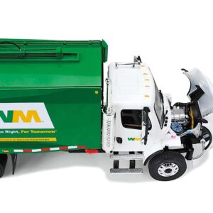 Freightliner M-2 with McNeilus Rear Loader Garbage Truck "Waste Management" with Garbage Bins 1/34 Diecast Model by First Gear 10-3287D