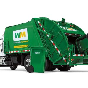 Freightliner M-2 with McNeilus Rear Loader Garbage Truck "Waste Management" with Garbage Bins 1/34 Diecast Model by First Gear 10-3287D