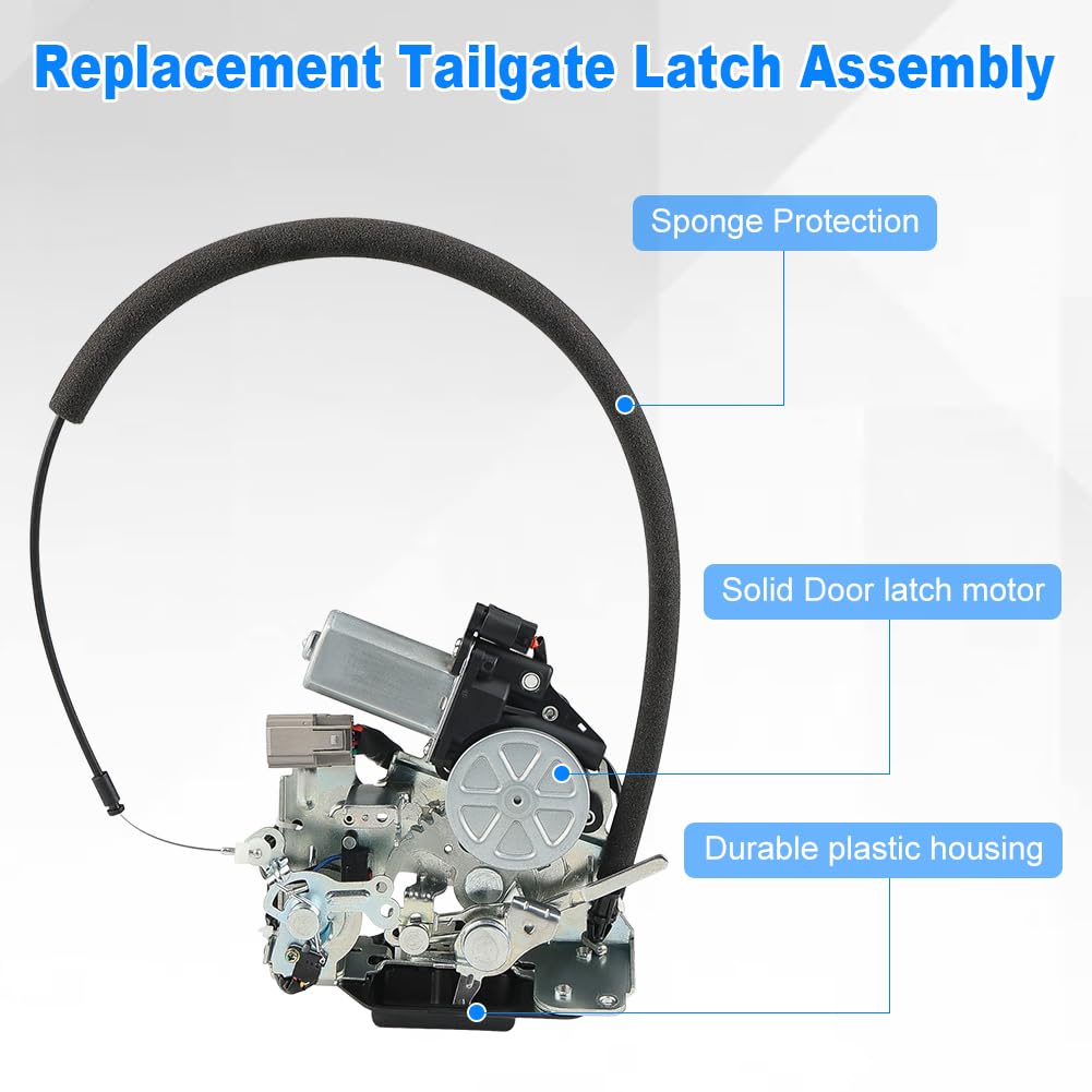 WMPHE Rear Tailgate Trunk Lock Actuator Compatible with 2008-2020 Dodge Grand Caravan 2008-2016 Chrysler Town & Country 2008-2010 Jeep Commander 2012-2015 RAM C/V, Replacement for 4589581AA 4589581AL