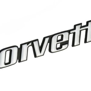 One Pc Corvette Rear Bumper Letter Emblems 3D Badges Late Replacement for 1976-1979 C3