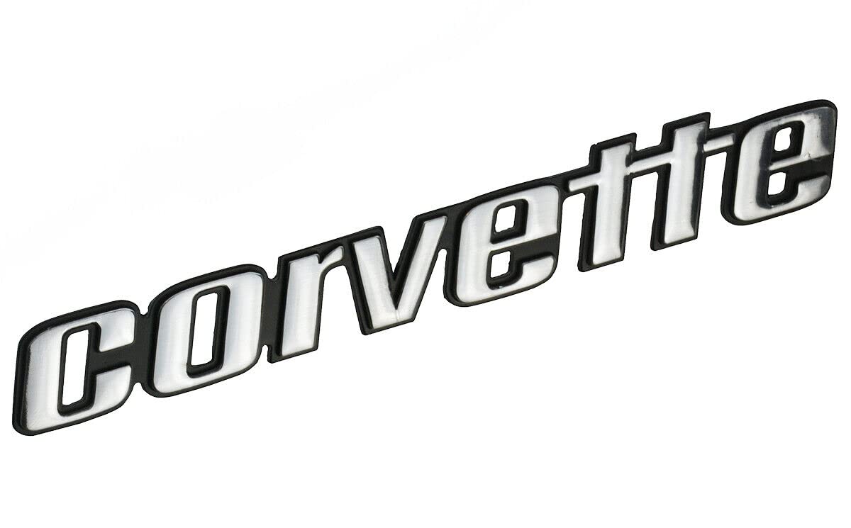 One Pc Corvette Rear Bumper Letter Emblems 3D Badges Late Replacement for 1976-1979 C3