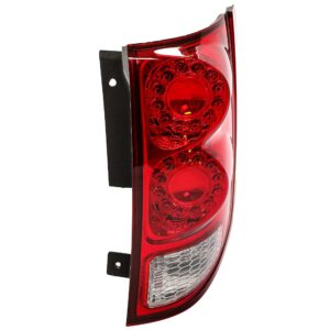 HECASA Right Tail Light Compatible with 2011-2020 Dodge Grand Caravan & Ram C/V Replacement for 5182534AE CH2801199 Rear Brake Lamp Taillight Tail Lamp Passenger Side