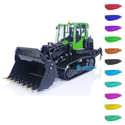 LESU 1/14 Hydraulic RC Crawler Loaders Metal for 636 Remote Control Construction Vehicles 4CH Reversing Valve Openable Bucket Rear Hook Hobby Grade Model