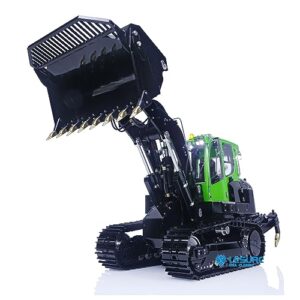 LESU 1/14 Hydraulic RC Crawler Loaders Metal for 636 Remote Control Construction Vehicles 4CH Reversing Valve Openable Bucket Rear Hook Hobby Grade Model