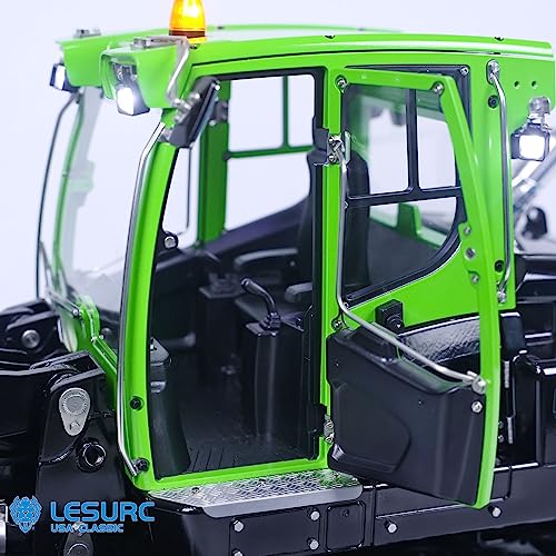 LESU 1/14 Hydraulic RC Crawler Loaders Metal for 636 Remote Control Construction Vehicles 4CH Reversing Valve Openable Bucket Rear Hook Hobby Grade Model