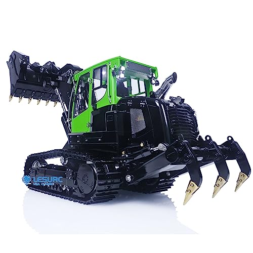 LESU 1/14 Hydraulic RC Crawler Loaders Metal for 636 Remote Control Construction Vehicles 4CH Reversing Valve Openable Bucket Rear Hook Hobby Grade Model