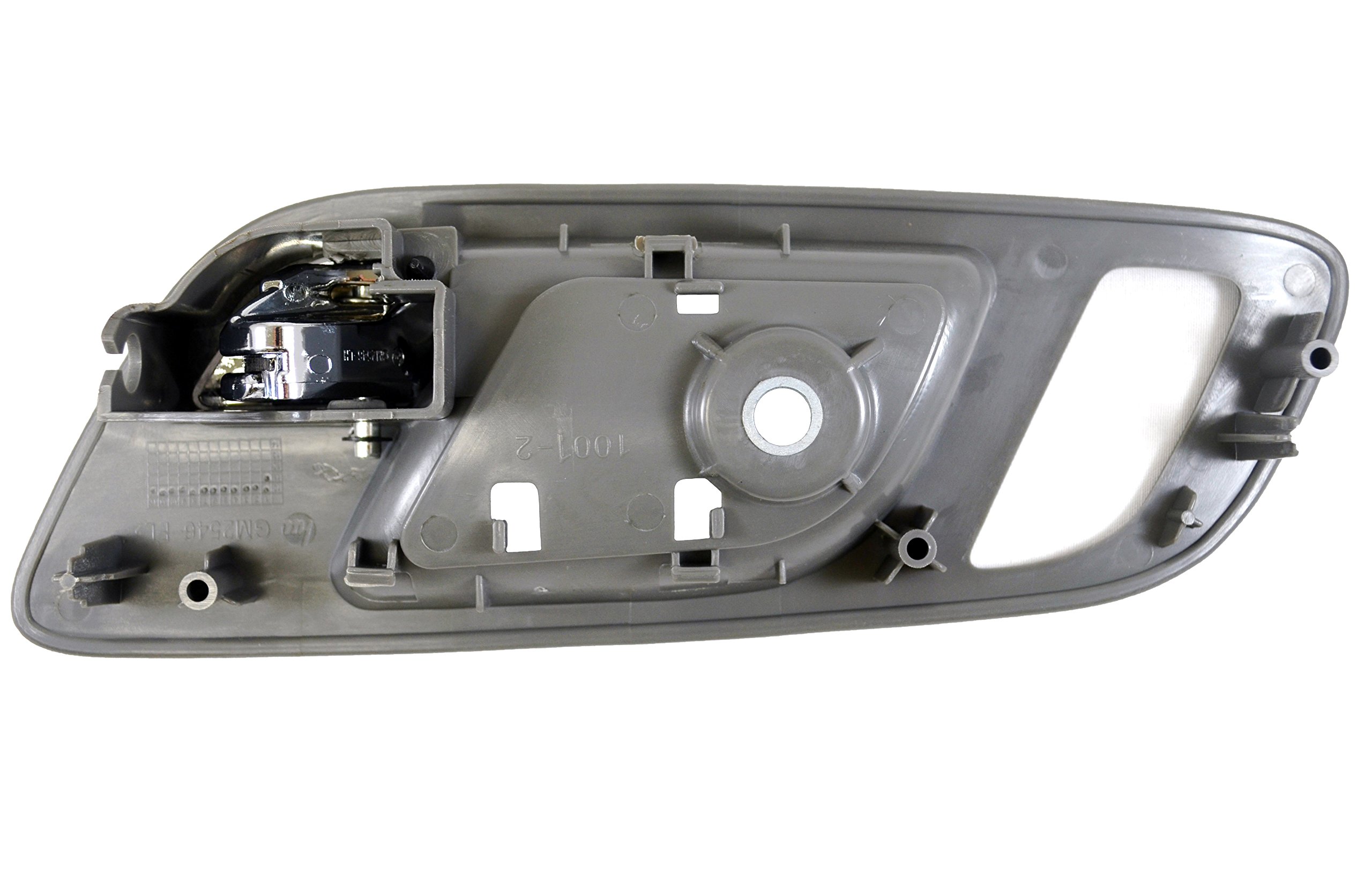 PT Auto Warehouse GM-2546MG-QP2 - Inside Interior Inner Door Handle, Gray (Titanium) Housing, Chrome Lever - 1 Front Left, 1 Front Right, 1 Rear Left, 1 Rear Right