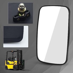 Forklift Rear View Mirrors, Square HD Wide-Angle Rearview Mirror Auxiliary Convex Mirror for Truck Trailer Forklift RV Track Loader, 23.5CM x13.5CM, 2PCS