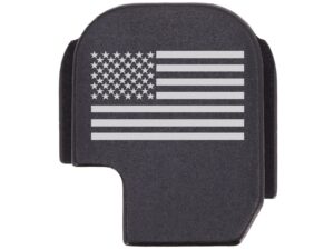 ndz performance slide cover back plate for sig p365 p365x p365 xl p365 x macro p365 fuse 9mm .380 laser engraved aluminum in black - us flag