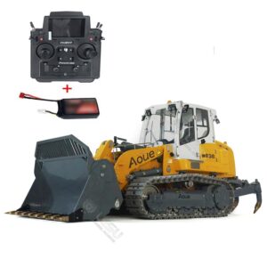 lesu metal 1/14 rc hydraulic crawler loader for 636 upgraded assembled pl18ev lite radio truck with openable bucket rear hook hobby grade model