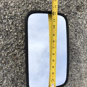 Maverick Advantage Replacement 7" x 12" heavy equipment mirror for front end loader, excavator, dozer lines such as Cat. John Deere, Ford, Case, JCB, Volvo, Titan, Link Belt, Doosan.