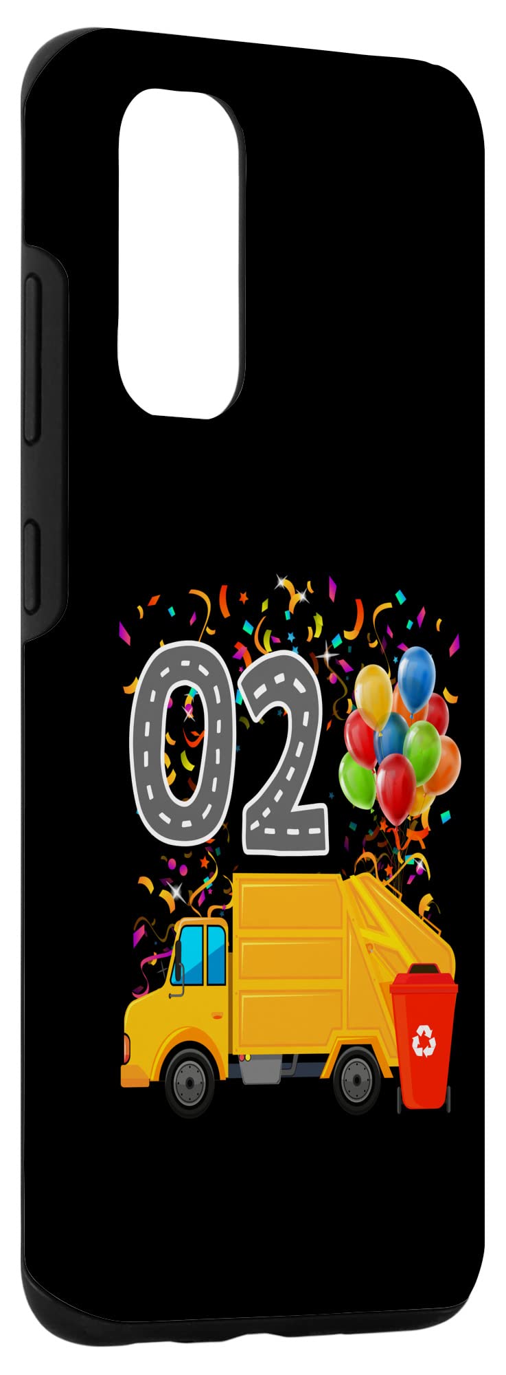 Galaxy S20 Happy O2 Birthday Rear Loader Garbage Truck Case