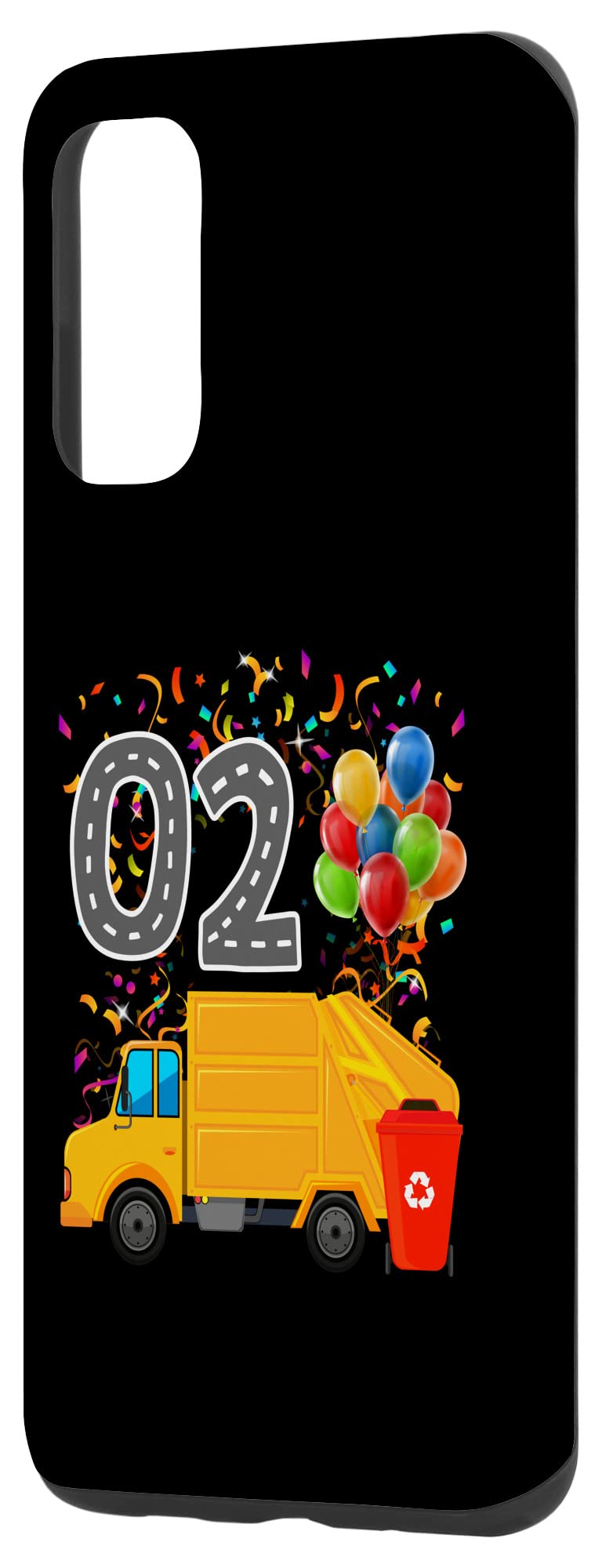 Galaxy S20 Happy O2 Birthday Rear Loader Garbage Truck Case