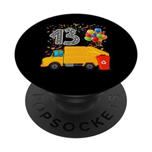 happy 13 birthday rear loader garbage truck popsockets swappable popgrip