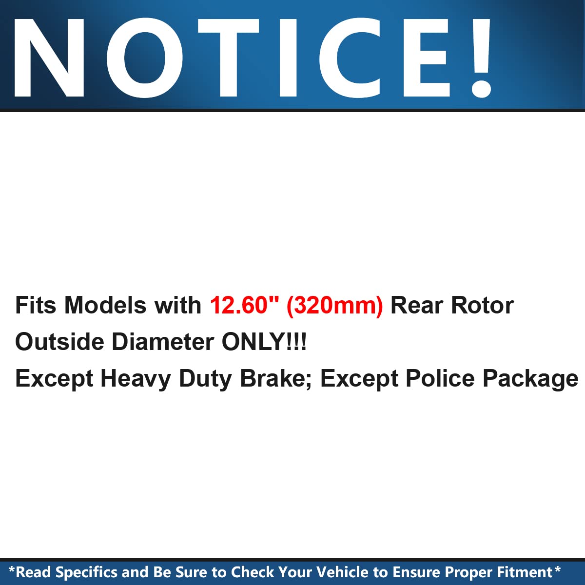 Detroit Axle - Rear Brake Kit for Chrysler 300 Dodge Challenger Charger Magnum Replacement Disc Brakes Rotors Ceramic Brake Pads: 12.60'' inch Rotors