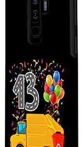 Galaxy S9+ Happy 13 Birthday Rear Loader Garbage Truck Case