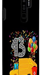 Galaxy S9+ Happy 13 Birthday Rear Loader Garbage Truck Case