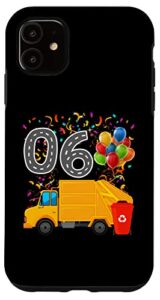 iphone 11 happy o6 birthday rear loader garbage truck case