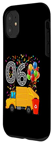 iPhone 11 Happy O6 Birthday Rear Loader Garbage Truck Case