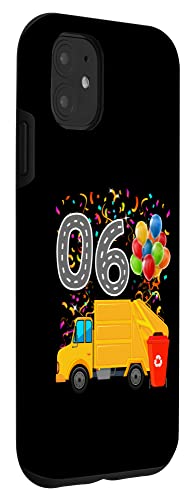 iPhone 11 Happy O6 Birthday Rear Loader Garbage Truck Case