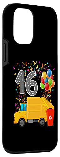 iPhone 12 mini Happy 16 Birthday Rear Loader Garbage Truck Case