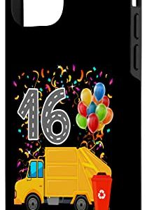 iPhone 12 mini Happy 16 Birthday Rear Loader Garbage Truck Case