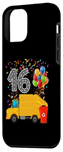 iPhone 12 mini Happy 16 Birthday Rear Loader Garbage Truck Case