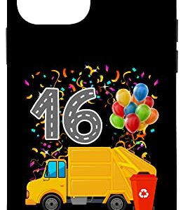 iPhone 12 mini Happy 16 Birthday Rear Loader Garbage Truck Case