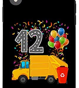 iPhone XR Happy 12 Birthday Rear Loader Garbage Truck Case