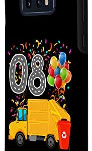 Galaxy S10e Happy O8 Birthday Rear Loader Garbage Truck Case