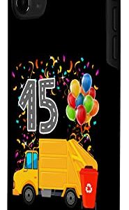 iPhone 11 Pro Max Happy 15 Birthday Rear Loader Garbage Truck Case