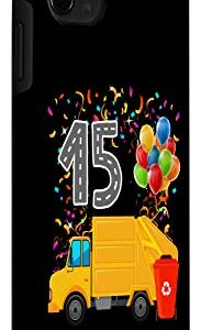 iPhone 11 Pro Max Happy 15 Birthday Rear Loader Garbage Truck Case