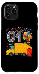 iphone 11 pro happy o1 birthday rear loader garbage truck case