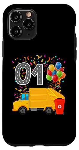 iPhone 11 Pro Happy O1 Birthday Rear Loader Garbage Truck Case