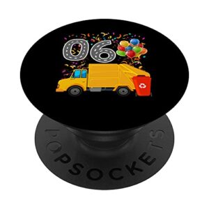 happy o6 birthday rear loader garbage truck popsockets swappable popgrip