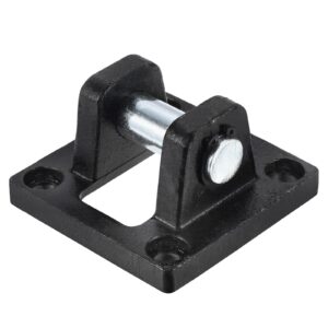 patikil 92x92x50mm air cylinder pneumatic rod pivot clevis mounting bracket rear mount part, black