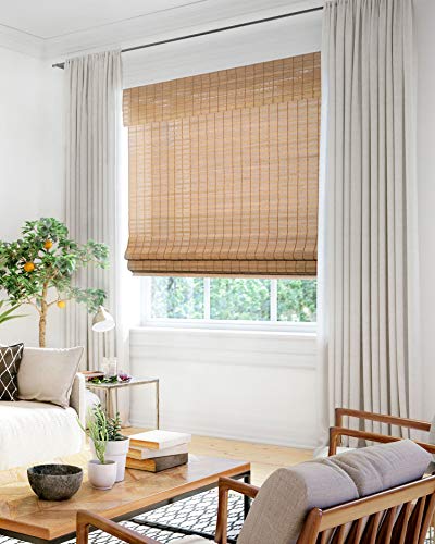 CHICOLOGY Bamboo Blinds , Shades Roman for Windows Window Home Patio & Shade 27"W X 64"H, Squirrel