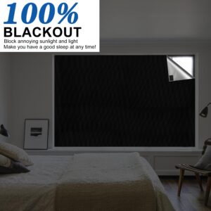 Blackout Shades for Windows(39" x 57"), Marsheepy 100% Blackout Blinds for Windows, Portable Blackout Curtains, Room Darkening Shades for Baby Nursery, Bedroom, Dorm Room, Office or Travel Use