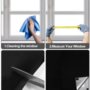 Blackout Shades for Windows(39" x 57"), Marsheepy 100% Blackout Blinds for Windows, Portable Blackout Curtains, Room Darkening Shades for Baby Nursery, Bedroom, Dorm Room, Office or Travel Use