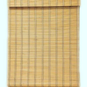 TJ Global Cordless Bamboo Window Blind Sun Shade, Light Filtering Roman Shades (Natural Bamboo, W42 X L64)