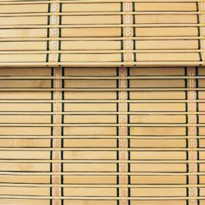 TJ Global Cordless Bamboo Window Blind Sun Shade, Light Filtering Roman Shades (Natural Bamboo, W42 X L64)