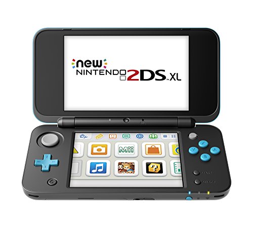 New Nintendo 2DS XL - Black + Turquoise With Mario Kart 7 Pre-installed - Nintendo 2DS